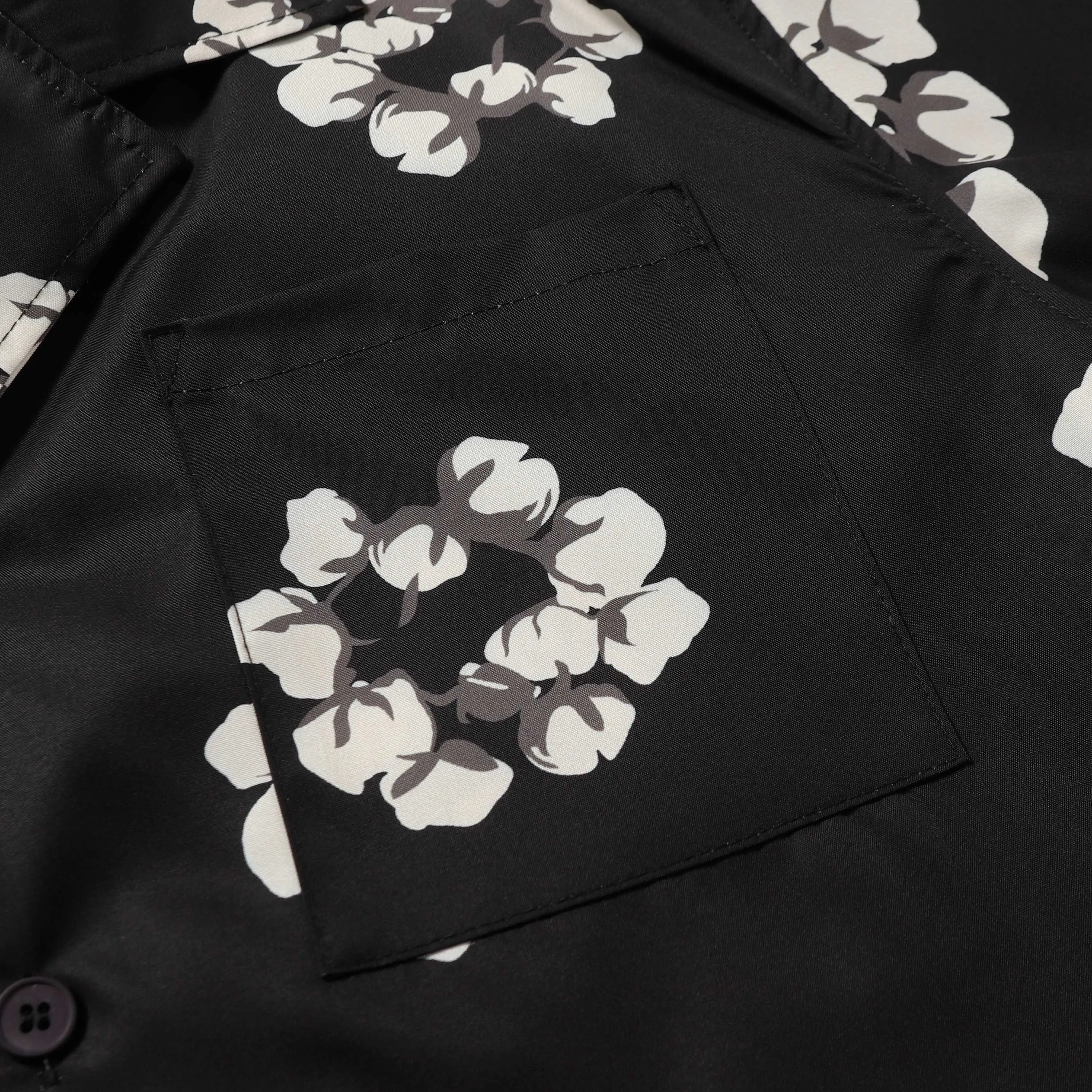 385 DENIM TEARS Kapok European and American trendy brand high-quality shirt 🏖Set Color Black Gray Red Yellow Green Royal Blue Pink Peacock Blue Size S-XL